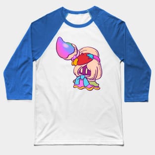 cute colorful rainbow painter artist girl vividria Baseball T-Shirt